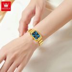 olevs textured bracelet watch