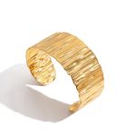 hammered cuff bangle